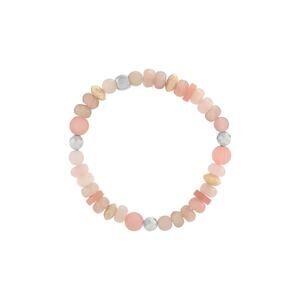 SILPADA Pink Coast Silver Mixed Stones Beaded Bracelet